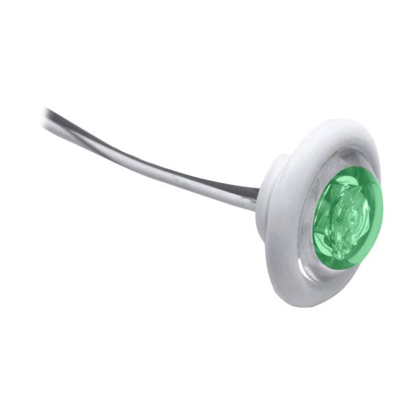 Innovative Lighting LED Bulkhead-Livewell Light "The Shortie" Green LED w- White Grommet