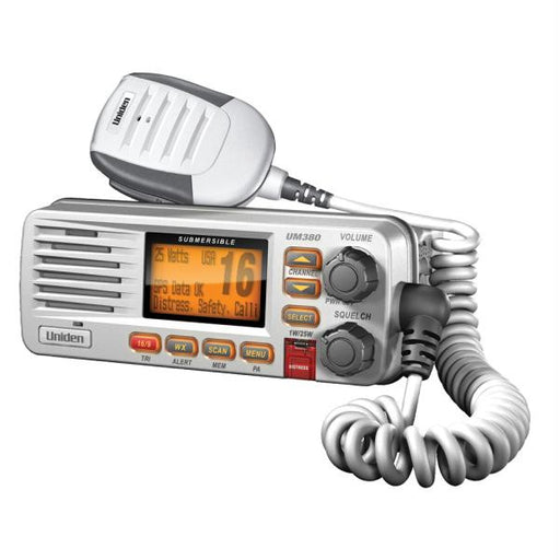 Uniden UM380 White VHF Radio Class D