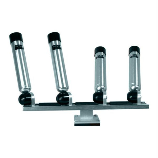 Big Jon Quad Multi-Axis Pedestal Mounted Rod Holder - Silver