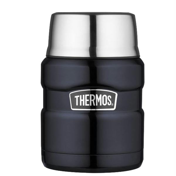 Thermos Stainless King&trade; Vacuum Insulated Food Jar - 16 oz. - Stainless Steel-Midnight Blue