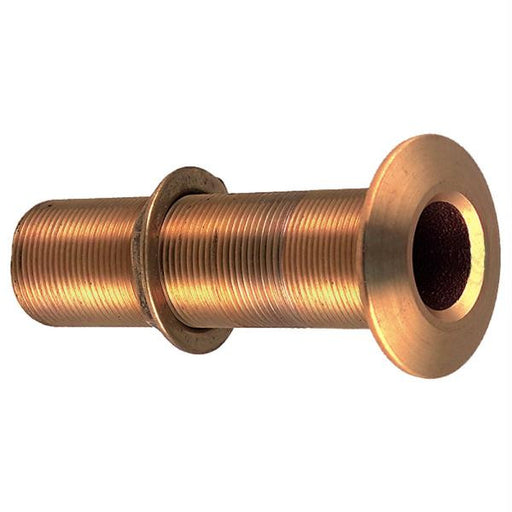 Perko 3-4&quot; Thru-Hull Fitting w-Pipe Thread Bronze Extra Long - Max Hull 5&quot; Thick