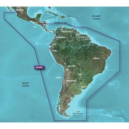 Garmin BlueChart&reg; g2 - HXSA500L - South America - microSD&trade;-SD&trade;