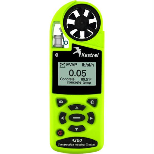 Kestrel 4300 Construction Weather Meter - Safety Green