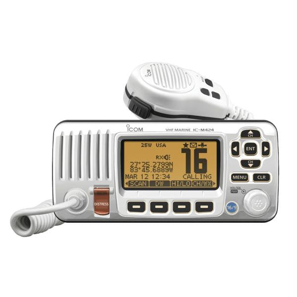 Icom M424 White VHF Fixed Mount w-Class D DSC