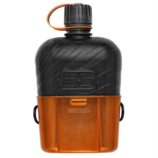 Gerber Bear Grylls Canteen Water Bottle w-Cooking Cup