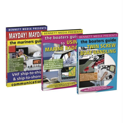 Bennett DVD - Boaters Guide to Mayday!, Marine Radar & Twin Screw Boat Handling DVD Set