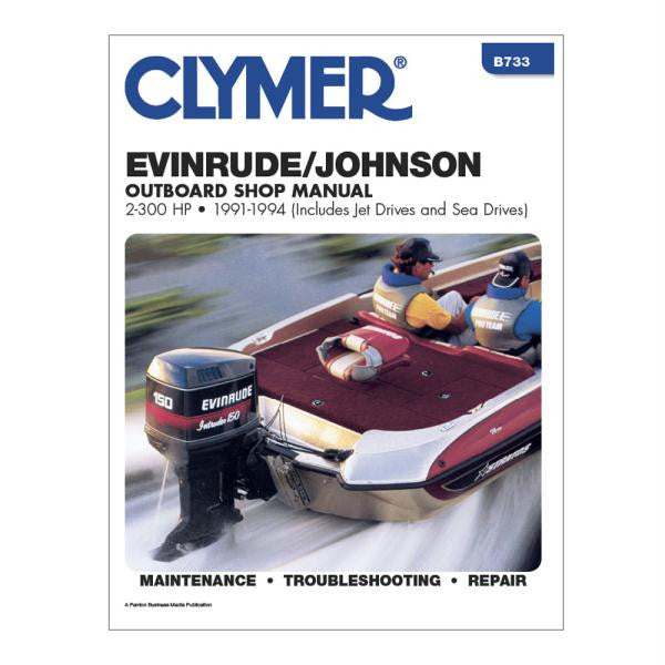 Clymer Evinrude-Johnson 2-300 HP Outboards (Includes Jet Drives and Sea Drives) (1991-1994)