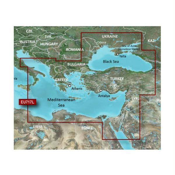 Garmin BlueChart&reg; g2 Vision&reg; - VEU717L - East Mediterranean & Black Sea - microSD&trade;-SD&trade;