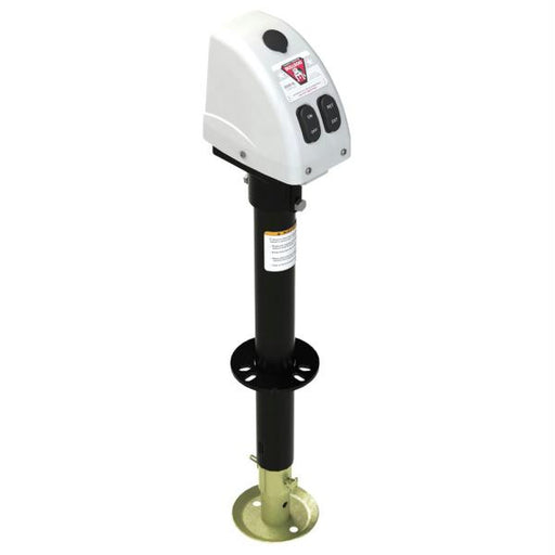 Bulldog 3,500 lbs. A-Frame RV Jack w-Powered Drive - 12V - White Cover