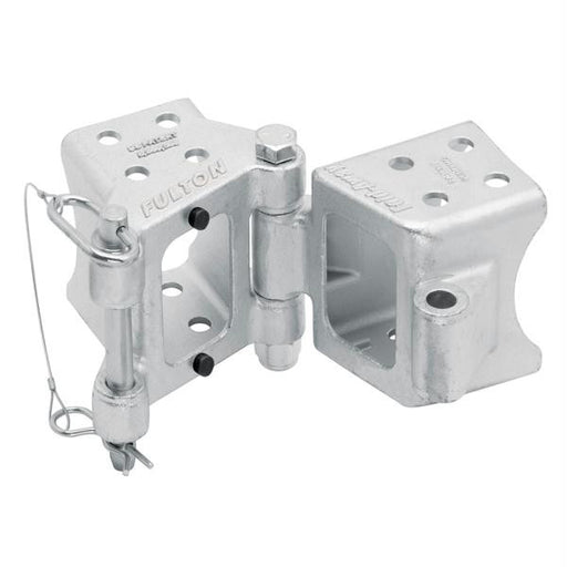 Fulton Fold-Away Bolt-On Hinge Kit 3&quot; x 5&quot; Trailer Beam, Rating 9,000 lbs., 48&quot; Pivot, Z-Max 600 Zinc Finish