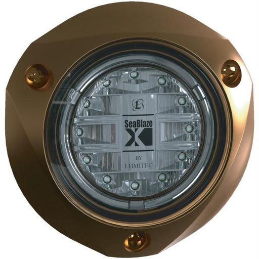 Lumitec SeaBlazeX Underwater Light - Bronze Finish - White Light