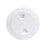 Beckson 4&quot; Smooth Center Screw-Out Deck Plate - White