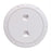 Beckson 6&quot; Smooth Center Screw-Out Deck Plate - White