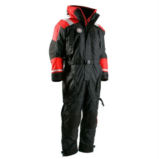 First Watch Anti-Exposure Suit - Black-Red - X-Large