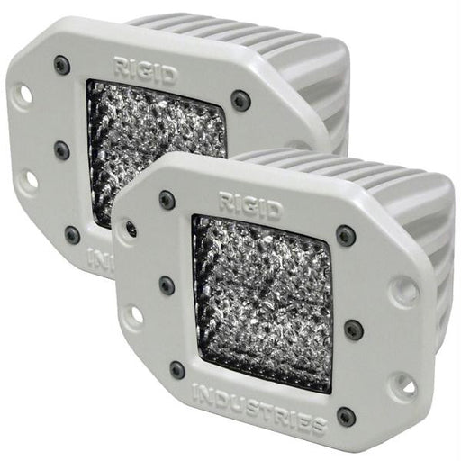 Rigid Industries M-Series - Flush Mount - Dually LED Pair Diffused - 60 Degree Lens