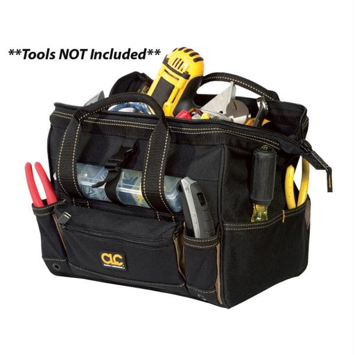 CLC 1533 12&quot; Tool Bag w- Top-Side Plastic Parts Tray