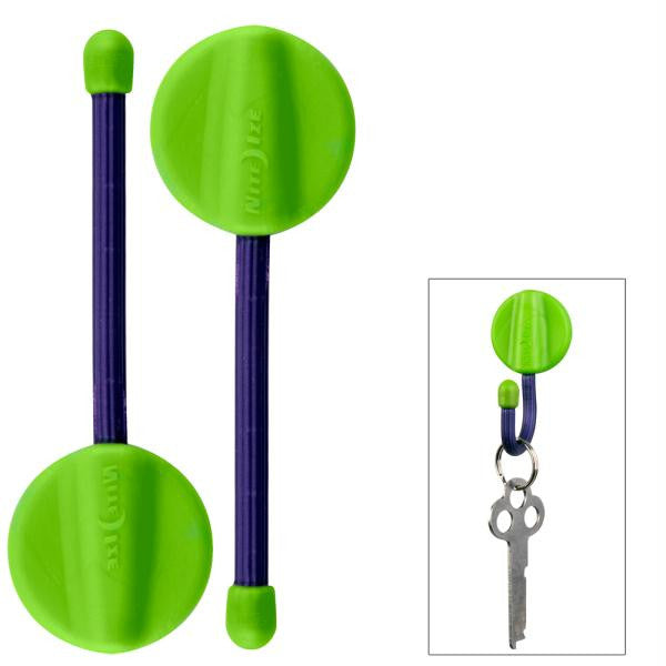 Nite Ize GearTie 2&quot; Mountable Hanging Twist Tie - Lime-Purple