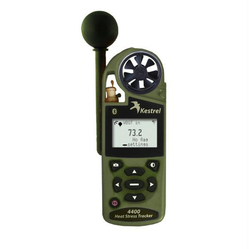 Kestrel 4400BNV Heat Stress Tracker w-Night Vision & Bluetooth - Olive Drab