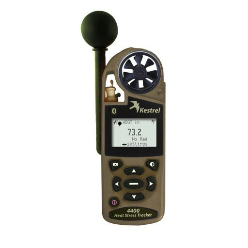 Kestrel 4400BNV Heat Stress Tracker w-Night Vision & Bluetooth - Desert Tan