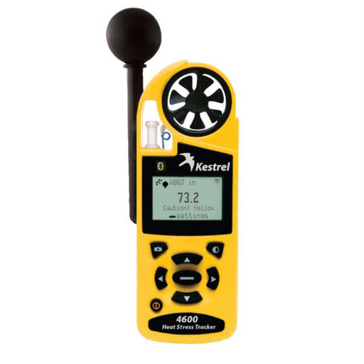 Kestrel 4600BT Heat Stress Tracker w-Bluetooth & Wind - Yellow