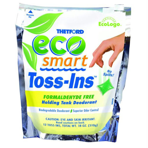 Thetford Eco-Smart Holding Tank Deodorant - Formaldehyde Free Formula - 12 Dissolvable Toss-Ins