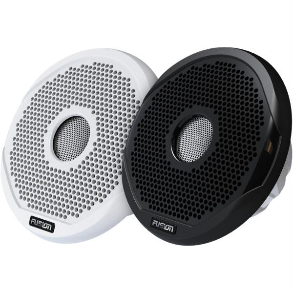 FUSION 7&quot; Round 2-Way IPX65 Marine Speaker - 260W - (Pair) White w-Interchangeable Black & White Grills