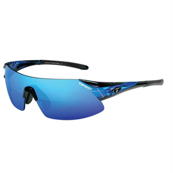 Tifosi Podium XC Interchangeable Sunglasses - Clarion Mirror Collection - Crystal Blue