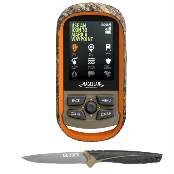 Magellan eXplorist 350H Hunting GPS Gerber Bundle - Includes Gerber Myth Pocket Folder Knife