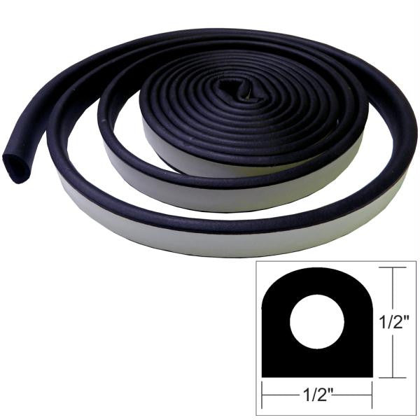 TACO Weather Seal - 10'L x &#189;&quot;W x &#189;&quot;H - Black