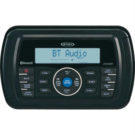 JENSEN JHD40BTR AM-FM-WB-USB Bluetooth Stereo - Black