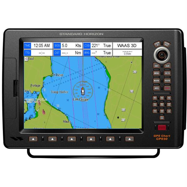 Standard Horizon CP590NC 12&quot; Chartplotter - Base Map - No Charts Loaded