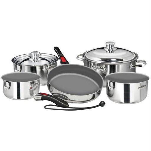 Magma 10-Piece Gourmet &quot;Nesting&quot; Cookware Set w-Ceramica&reg; Non-Stick