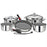 Magma 10-Piece Gourmet "Nesting" Cookware Set w-Ceramica&reg; Non-Stick