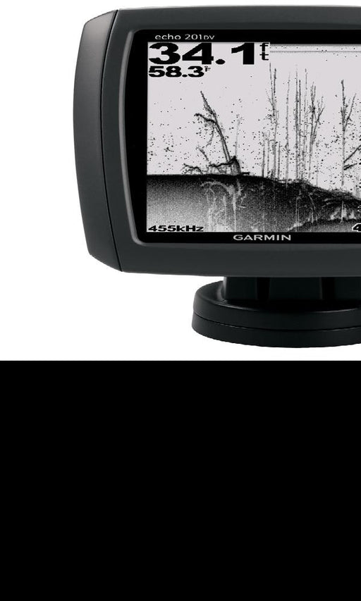 Garmin echo&trade; 201dv Fishfinder w-4-Pin All-in-One 77-200 kHz HD-ID-DownV&#252; Transducer