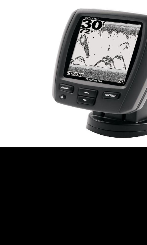 Garmin echo&trade; 101 Fishfinder w-Transom Mount Transducer