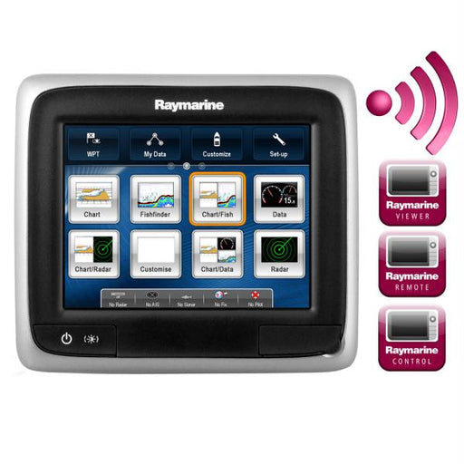 Raymarine a65 5.7&quot; MFD Touchscreen Display w-Wifi & Gold Chart