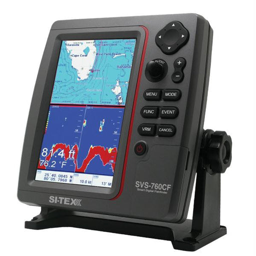 SI-TEX SVS-760CF Dual Frequency Chartplotter-Sounder - 600W