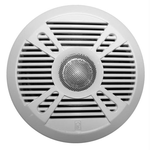 PolyPlanar MA7050 5&quot; 2-Way Marine Speaker w-2 Grills - White & Graphite