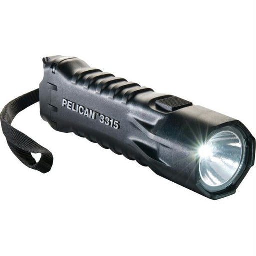 Pelican 3315 High Performance Compact LED Safety Approved Flashlight - Black