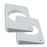 TACO Wedge Plates f-Grand Slam Outriggers - White