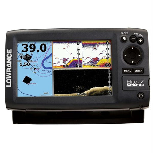 Lowrance Elite-7 CHIRP Fishfinder-Chartplotter Gold Combo - No Transducer