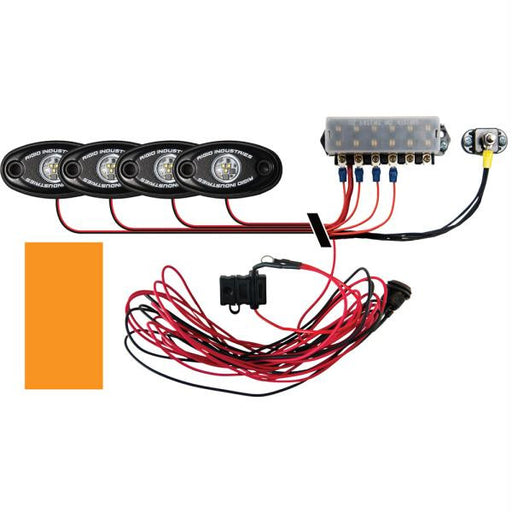 Rigid Industries Signature Series Deck Light Kit - 4 Amber Lights