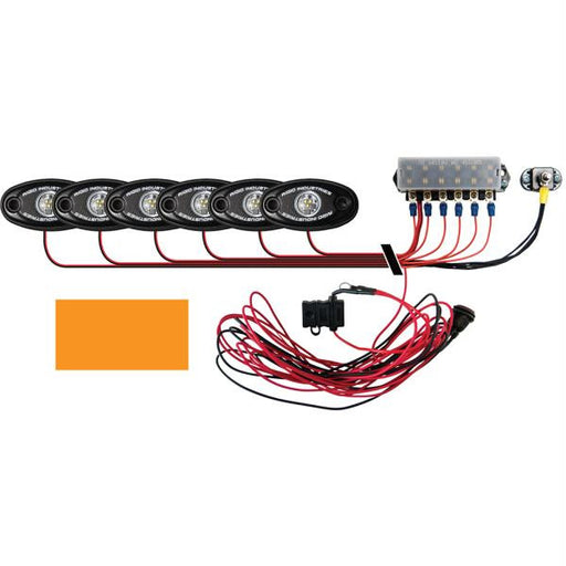 Rigid Industries Signature Series Boat Deck Kit - 6 Amber Lights