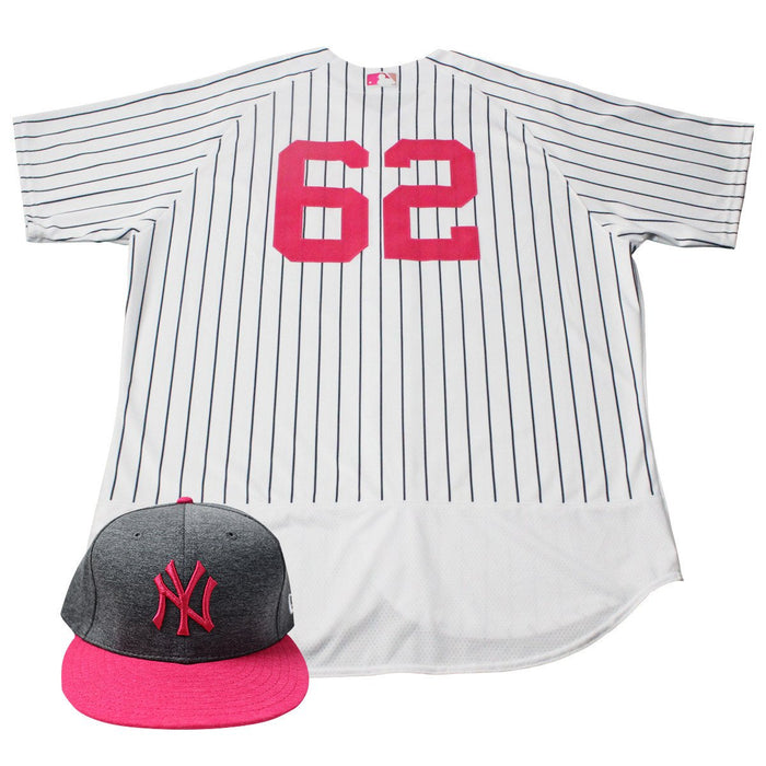 Alan Cockrell New York Yankees Game Issued #62 Mother's Day Pinstripe Jersey & Hat Set (5/14/2017)