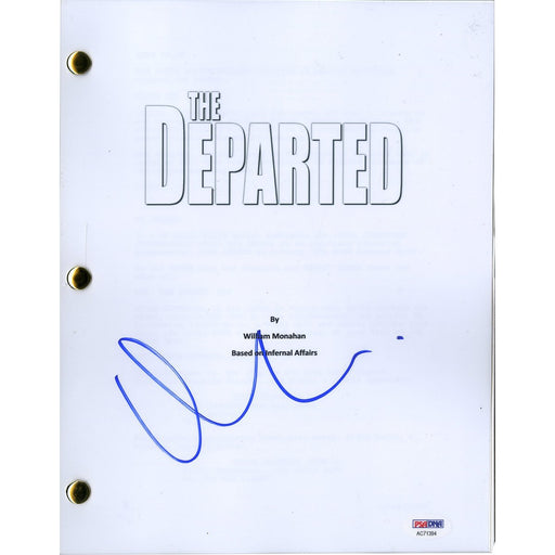 Matt Damon Signed The Departed Script PSA/DNA