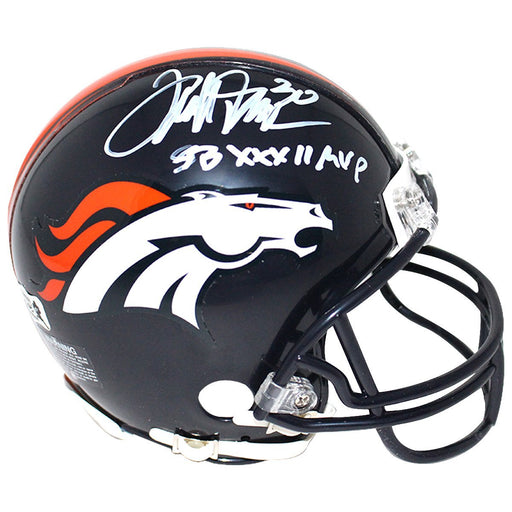 Terrell Davis Signed Denver Broncos Mini Helmet w/ "SB XXXII MVP" Insc. (Radtke Sports Auth)