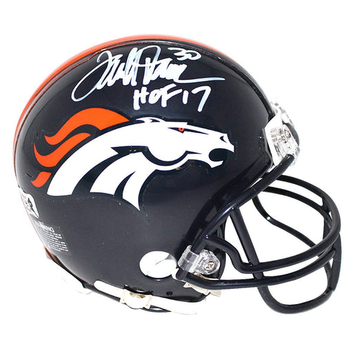 Terrell Davis Signed Denver Broncos Mini Helmet w/ "HOF 17" Insc. (Radtke Sports Auth