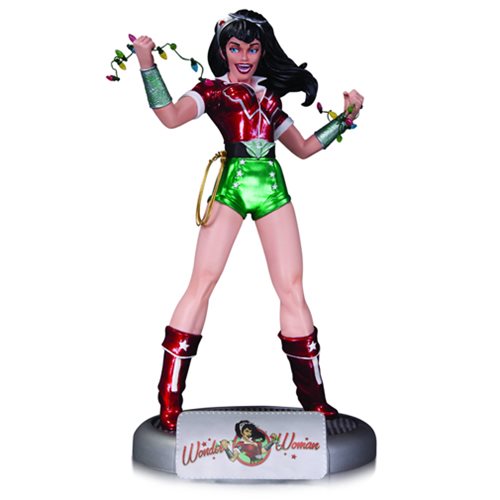 DC Comics Bombshells Holiday Wonder Woman Statue            