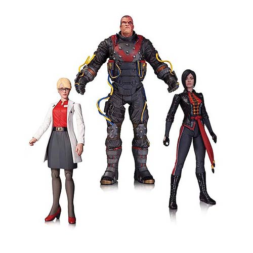 Arkham Origins Electrocutioner Quinzel & Shiva Figure 3-Pack