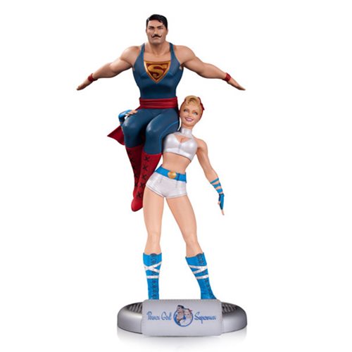 DC Comics Bombshells Power Girl and Superman Statue         